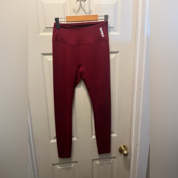 Gymshark womens xs maroon red active leggings